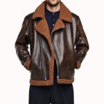 AVIATOR BROWN MEN’S LEATHER JACKET