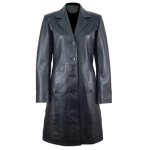 CLASSY LONG BODY WOMEN’S LEATHER COAT