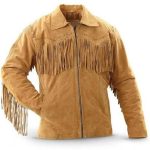FRINGED COWBOY SUEDE LEATHER JACKET