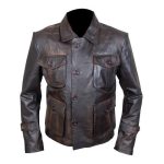GENUINE MEN'S DISTRESSED LEATHER JACKET
