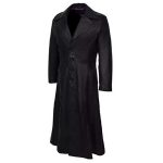 HALLOWEEN TRENCH LEATHER LONG COAT