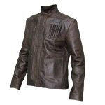 MEN DISTRESSED BIKER GENUINE LEATHER JACKET