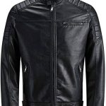 Men’s Black Biker Leather Jacket