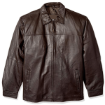 MEN’S BROWN CAFE RACER LEATHER JACKET