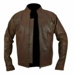 MEN’S CAFE RACER BROWN LEATHER JACKET