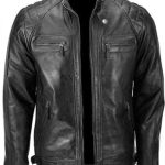 MENS BIKER HALLOWEN SPECIAL LEATHER JACKET