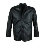 STYLISH BLACK SHEEPSKIN BLAZER FOR MEN
