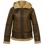 WOMEN BROWN FUR SHEARLING LEATHER JACKET | JACKET WORLD