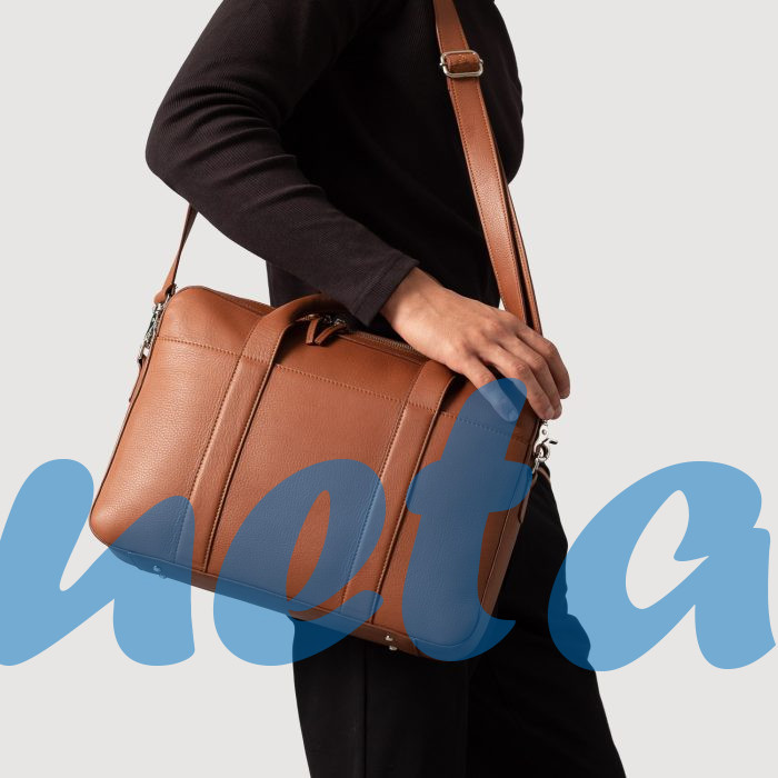 The Captain Brown Leather Briefcase - Image 6