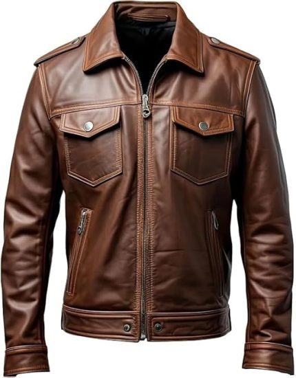 Genuine Leather Jacket Men - Premium Jacket