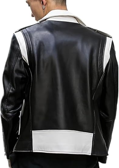 Man’s Black Genuine Leather Jacket Men - Premium Jacket Back