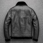 Man’s Black Genuine Leather Jacket Men - Premium Jacket Back1