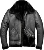 Man’s Black Genuine Leather Jacket Men - Premium Jacket Front3