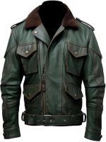 Green Leather Aviator