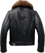 Men’s Black Genuine Leather Jacket Men - Premium Jacket Back3