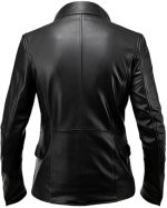 MEN’S BLACK GENUINE LEATHER JACKET MEN - PREMIUM JACKET - Image 2