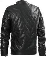 MEN’S BLACK GENUINE LEATHER JACKET MEN - PREMIUM JACKET - Image 2