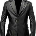 Men’s Black Genuine Leather Jacket Men - Premium Jacket Front
