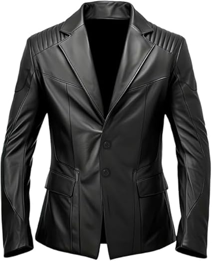 Men’s Black Genuine Leather Jacket Men - Premium Jacket Front