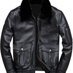 Men’s Black Genuine Leather Jacket Men - Premium Jacket Front1