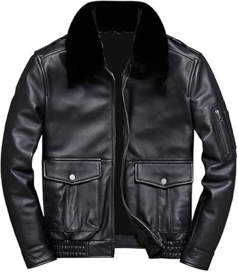Men’s Black Genuine Leather Jacket Men - Premium Jacket Front1 Men’s Black Genuine Leather Jacket Men - Premium Jacket Front1