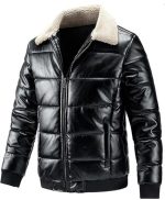 Men’s Black Genuine Leather Jacket Men - Premium Jacket Front2(1)