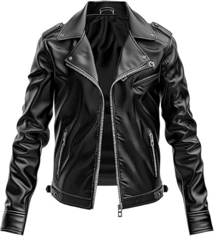 Men’s Black Genuine Leather Jacket Men - Premium Jacket Front5