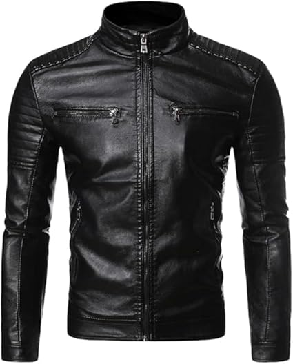 Men’s Black Genuine Leather Jacket Men - Premium Jacket Front6