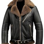 Men’s Black Genuine Leather Jacket - Premium Jacket Front