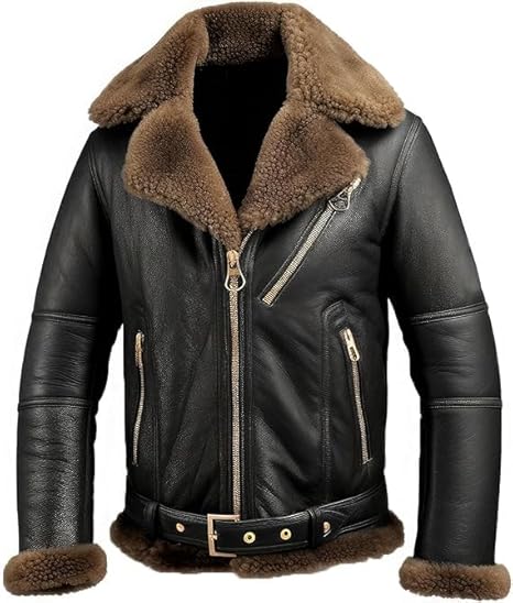 Men’s Black Genuine Leather Jacket - Premium Jacket Front Men’s Black Genuine Leather Jacket - Premium Jacket Front