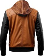 Men’s Brown Genuine Leather Jacket Men - Premium Jacket Back