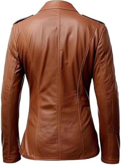 Men’s Brown Genuine Leather Jacket Men - Premium Jacket Back3