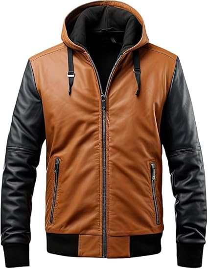 Men’s Brown Genuine Leather Jacket Men - Premium Jacket Front
