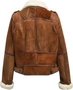 Men’s Brown Genuine Leather Jacket Women - Premium Jacket Back (1)
