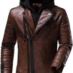 Men’s Brown Genuine Leather Premium Jacket