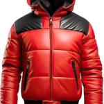 Men’s Red Genuine Leather Jacket