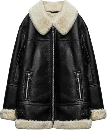 Women’s Black Genuine Leather Jacket - Premium Jacket Front