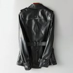Women’s Black Genuine Leather Jacket Women - Premium Jacket Back