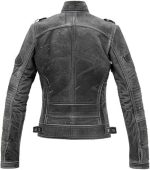 WOMEN’S BLACK LEATHER JACKET - Image 2