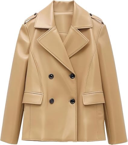 Women’s Brown Genuine Leather Jacket - Premium Jacket Front1