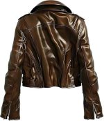 Women’s Brown Genuine Leather Jacket Women - Premium Jacket Back