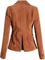 Women’s Genuine Brown Leather - Premium Jacket Back