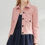 Women’s Pink Genuine Leather Jacket - Premium Jacket 2