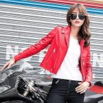 Women’s Red Genuine Leather Jacket Women - Premium Jacket 1