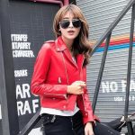 Women’s Red Genuine Leather Jacket Women - Premium Jacket 4