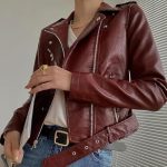 Women’s Red Genuine Leather Jacket Women - Premium Jacket Front2(1)