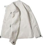 MEN’S & WOMEN’S WHITE GENUINE LEATHER JACKET UNISEX - Image 3