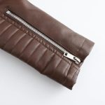 Women’s Brown & Purple Genuine Leather Jacket Brown2